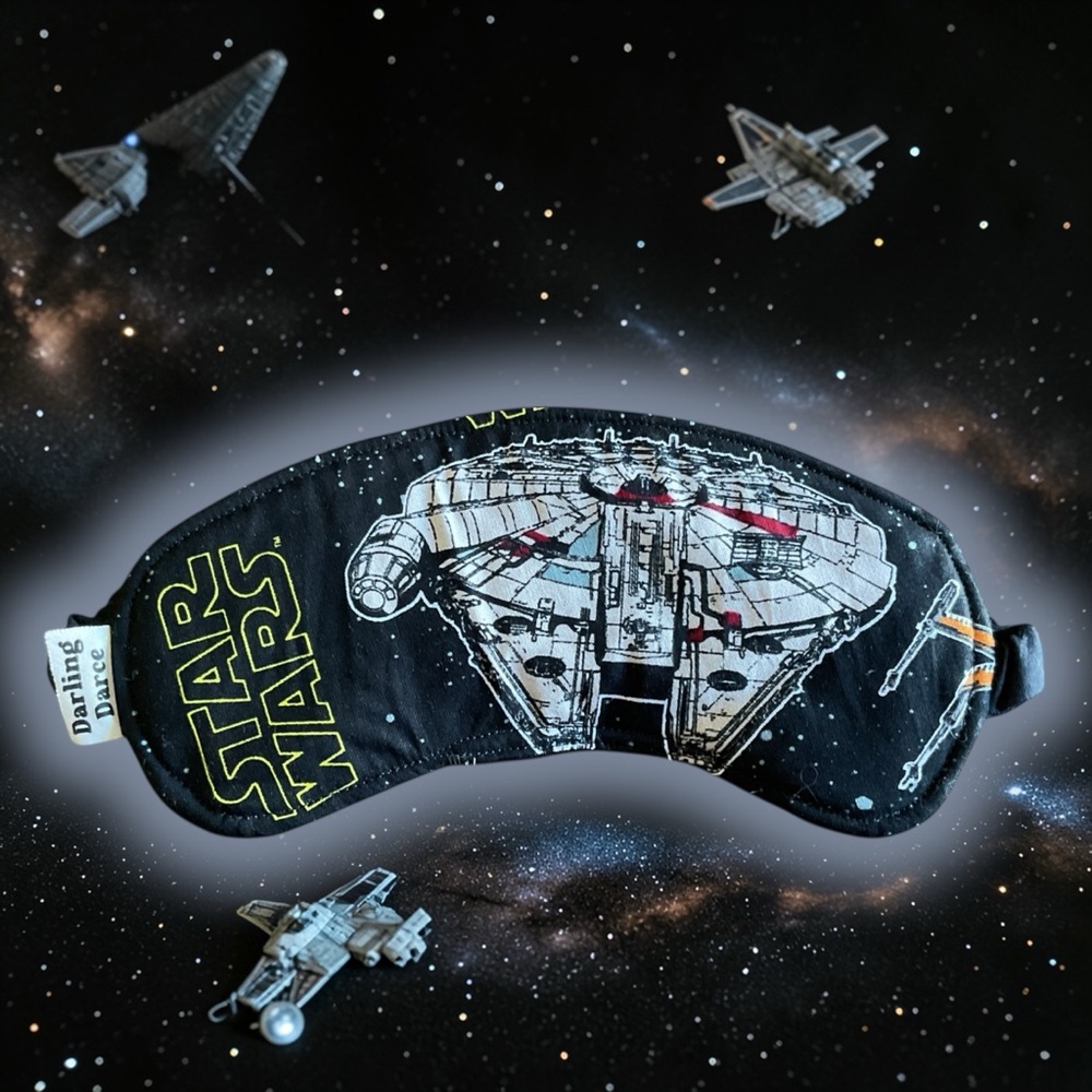 Star Wars Millennium Falcon Theme Kids Sleep Mask - Black